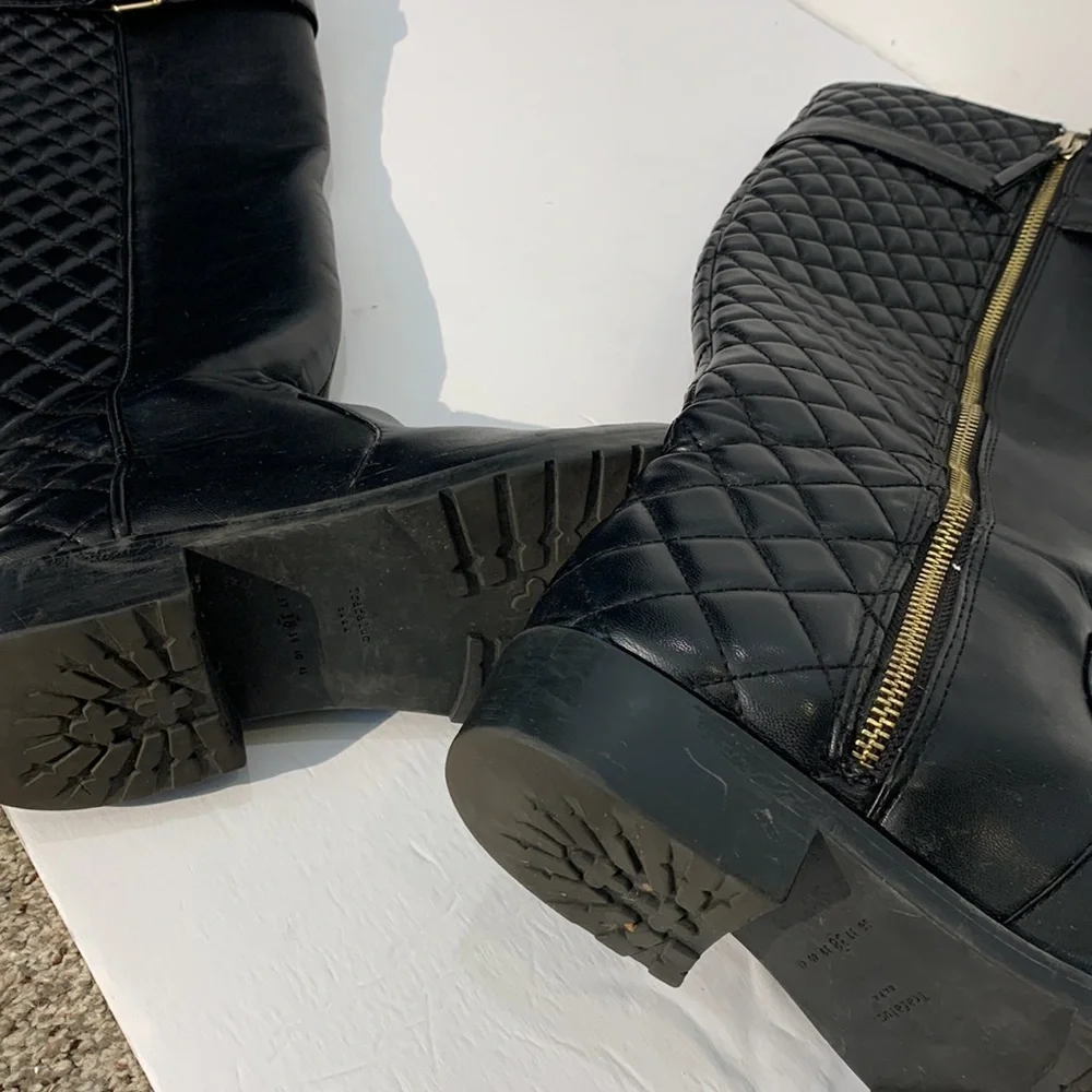 Zara trefaluc knee high boots size 38